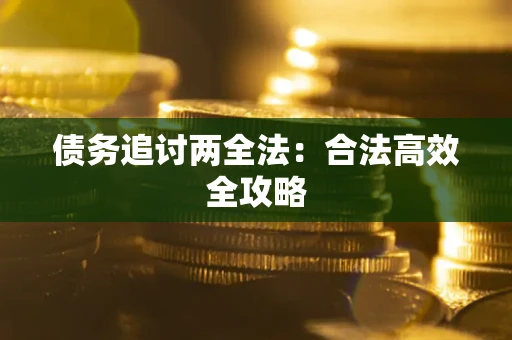 武汉债务追讨两全法：合法高效全攻略