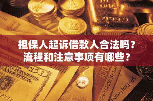 武汉担保人起诉借款人合法吗？流程和注意事项有哪些？