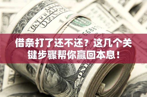 武汉借条打了还不还？这几个关键步骤帮你赢回本息！