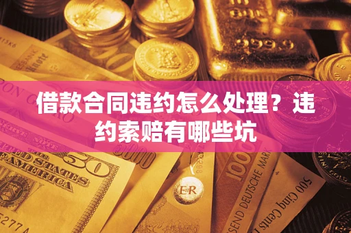 武汉借款合同违约怎么处理？违约索赔有哪些坑