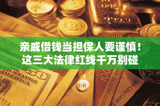 武汉亲戚借钱当担保人要谨慎！这三大法律红线千万别碰