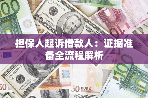 武汉担保人起诉借款人：证据准备全流程解析