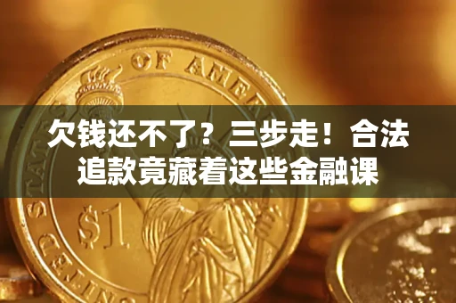 武汉欠钱还不了？三步走！合法追款竟藏着这些金融课