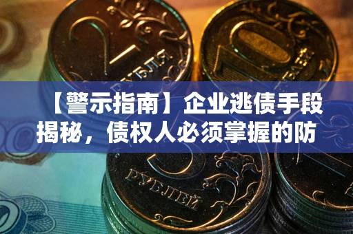 武汉【警示指南】企业逃债手段揭秘，债权人必须掌握的防坑宝典