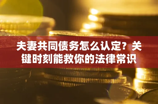 武汉夫妻共同债务怎么认定？关键时刻能救你的法律常识